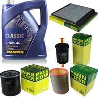 MANN-FILTER Inspektionspaket Mannol 5L Classic 10W-40 FüR CitroëN Berlingo