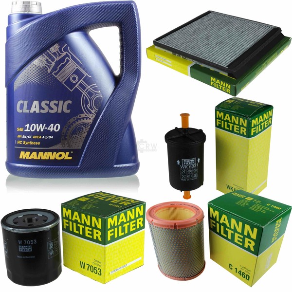 MANN-FILTER Inspektionspaket Mannol 5L Classic 10W-40 FüR CitroëN Berlingo-image