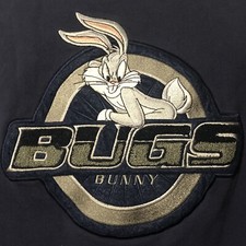Vintage Bugs Bunny Blue Sweatshirt Pull Over Warner Bros Studio Sz Large