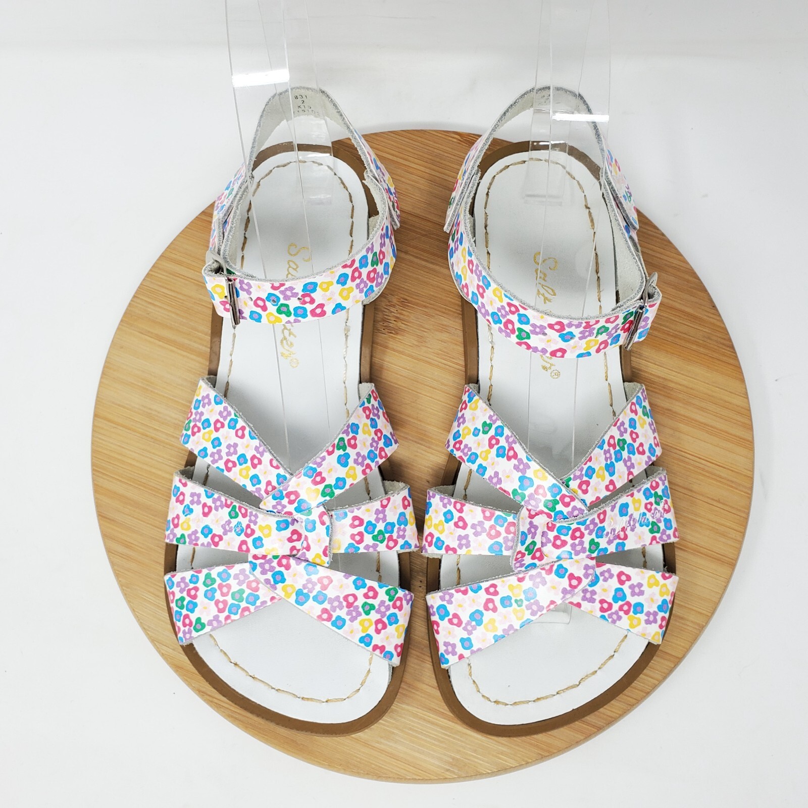 floral saltwater sandals