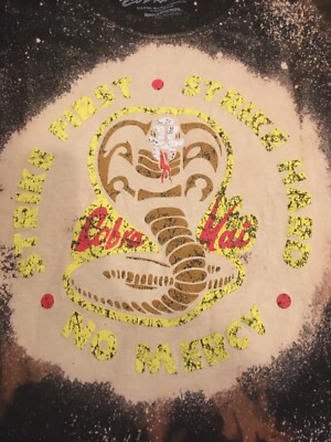 Cobra Kai Strike First Cobra Logo T-Shirt