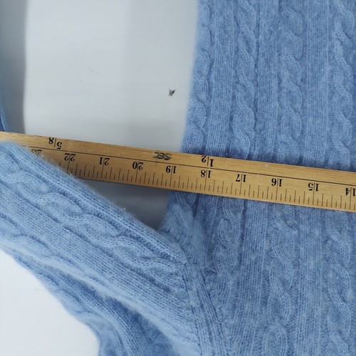 Lauren Ralph Lauren sweater women size XL blue turtleneck cashmere casual - Picture 5 of 9