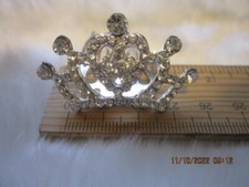 NWT NOS Tiny Tiara Hair Comb Pagant