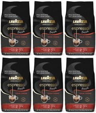 6 PACK - Lavazza Espresso Barista Gran Crema Whole Bean Coffee 2.2 Lbs Bag