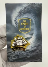 CUTTY SARK BLENDED SCOTCH WHISKY CUTTER SHIP LOGO ENAMEL LAPEL PIN