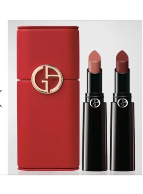CHRISTMAS BUNDLE - Giorgio Armani Lipstick Case & 2 Lipsticks. Gift Wrap Include