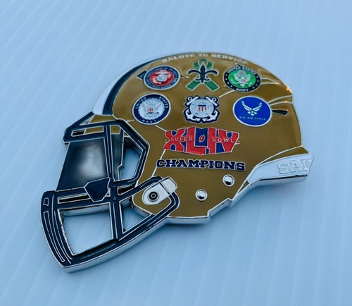 New Orleans Saints NFL Salute To Service🎗Coin Super Bowl XLIV 44 Champs Brees⚜️ - Bild 9 von 12