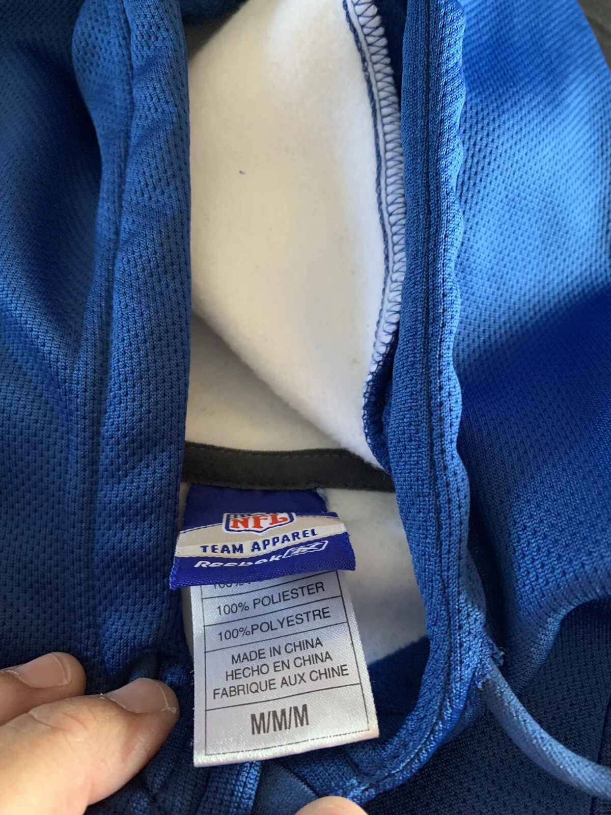 VETEMENTS Felpa con cappuccio Indianapolis Colts Nfl Pullover Apparell bella taglia media leggi nuova senza etichetta