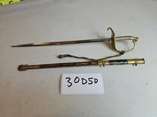 Miniature Civil War Model USN Navy Officers Sword Saber Letter Mail Opener 30D50