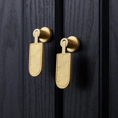 Solid Brass Knob Kitchen Pull Cabinet Knob Handle Chinese Style drawer Knobs