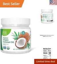 Organic Virgin Coconut Oil 15 Fl Oz for All Your Culinary Needs