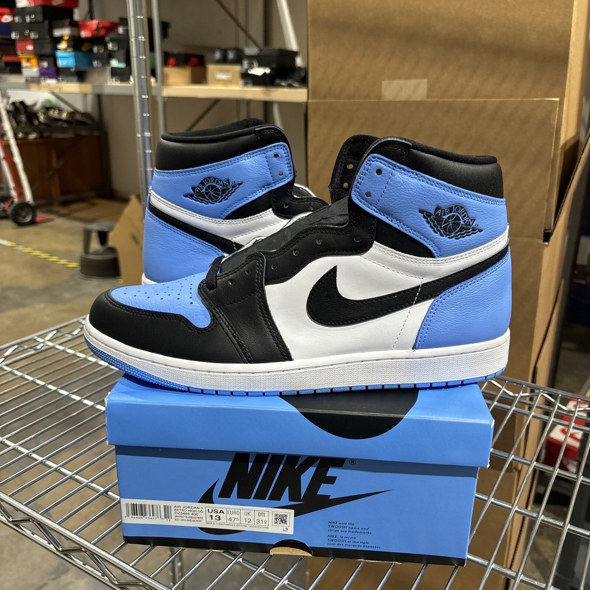 Men's) Air Jordan 1 Retro High OG 'UNC / University Blue Toe Men's) Air Jordan 1 Retro High OG 'UNC / University Blue Toe