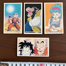 Showa Retro Dragon Ball Menko Game Set of 4