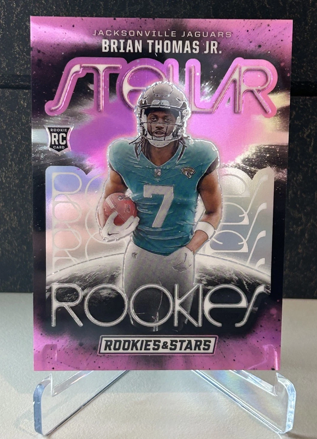 Brian Thomas Panini Rookies & Stars Stellar Rookies #SRBTJ Pink
