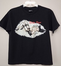 Vintage Y2K Black Bettie Page T Shirt XS Fashion Victim Pin-Up Hot Topic Olivia