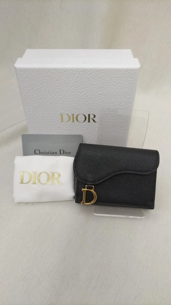 Portefeuille triple selle Christian Dior