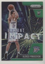 2020-21 Panini Prizm Instant Impact Green Prizm Aleksej Pokusevski #4 0c2