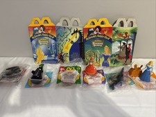1997 McDonalds SLEEPING BEAUTY Complete Set of 6 2 Happy Meal Boxes 3MIP