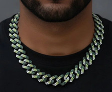 Invicta Elements Iced-Out Cuban Link Chain Necklace Select Your Colors