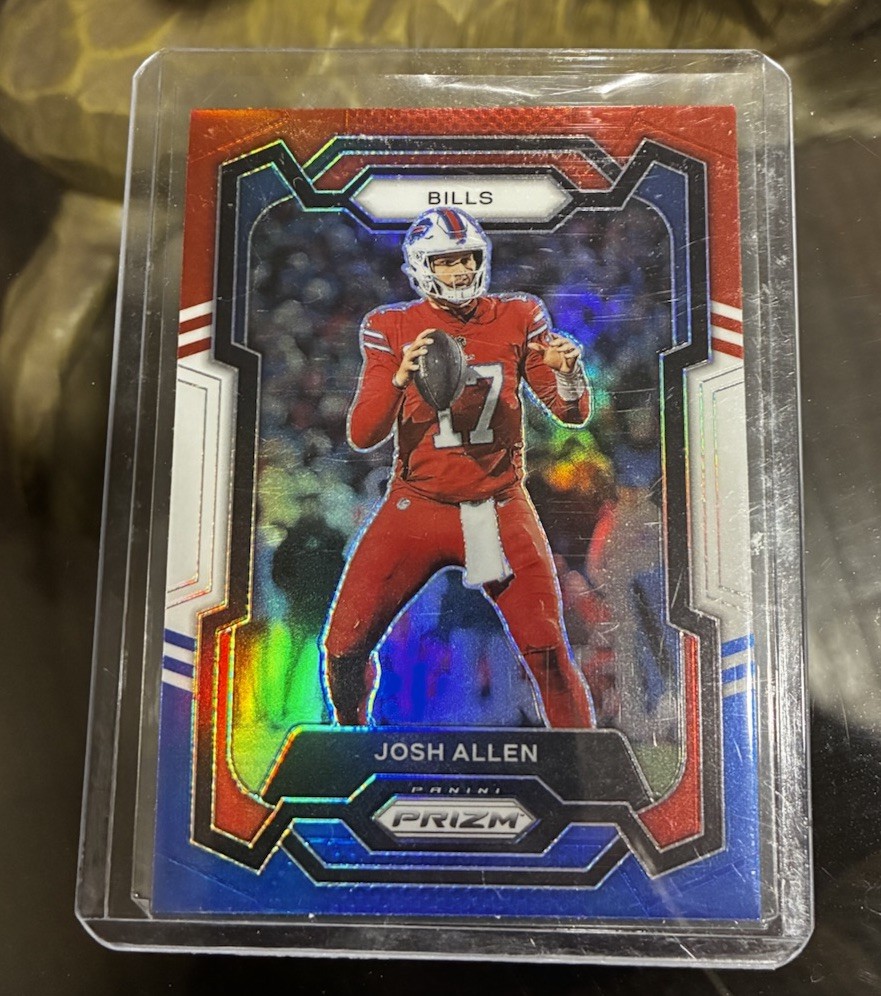 2023 Panini Prizm Josh Allen #32 Red White Blue Prizm Color Match Buffalo Bills
