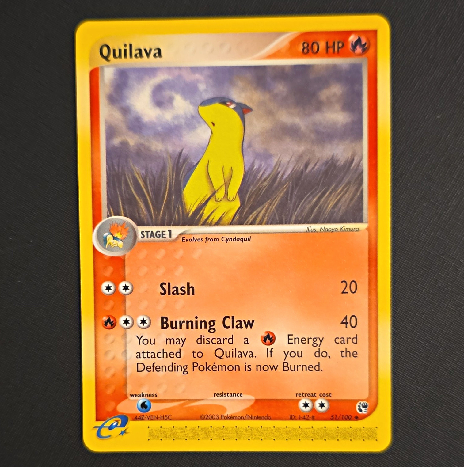 Nintendo Quilava 51/100 EX Sandstorm Uncommon Regular EN 2003 80HP