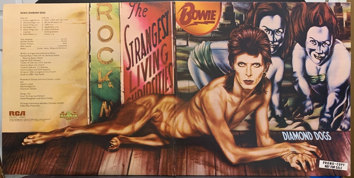 LP PROMO? David Bowie Diamond Dogs USA 1974 RCA Dynaflex LP NM-/NM