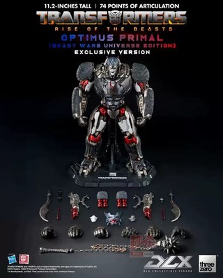 Threezero 3A The Rise of the Beast DLX Optimus Primal Exclusive Version Model