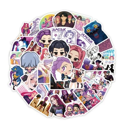 74pcs KPop Devil Hunters Stickers Cute Cartoon Characters Waterproof Decals