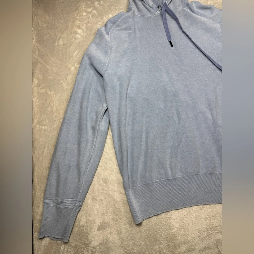 Rag & Bone Men’s 100% Cotton Knit Pullover Lance Washed Blue Pullover Size Large - Image 3 of 4