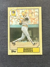 1987 Topps Baseball Card #320 BARRY BONDS-Pittsburgh Pirates