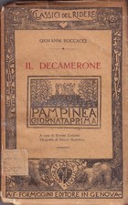 DECAMERONE GIORNATA PRIMA 1931 COZZANI MENTELLI DE KAROLIS FORMIGGINI EDITORE