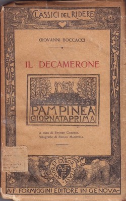 DECAMERONE ERSTER TAG 1931 COZZANI MENTELLI DE KAROLIS FORMIGGINI VERLAG