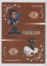 2003 Donruss Gridiron Kings Team Timelines Gale Sayers Anthony Thomas HOF 2p6