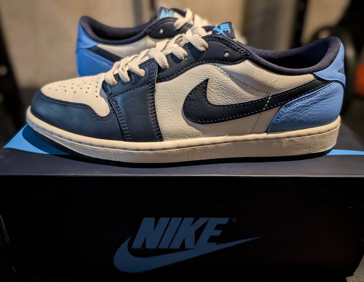 Preços baixos em Jordan 1 Retro OG Low Obsidian UNC | eBay