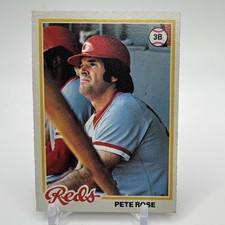 Topps 1978 Pete Rose #100 Cincinnati Reds MLB Baseball Base Set