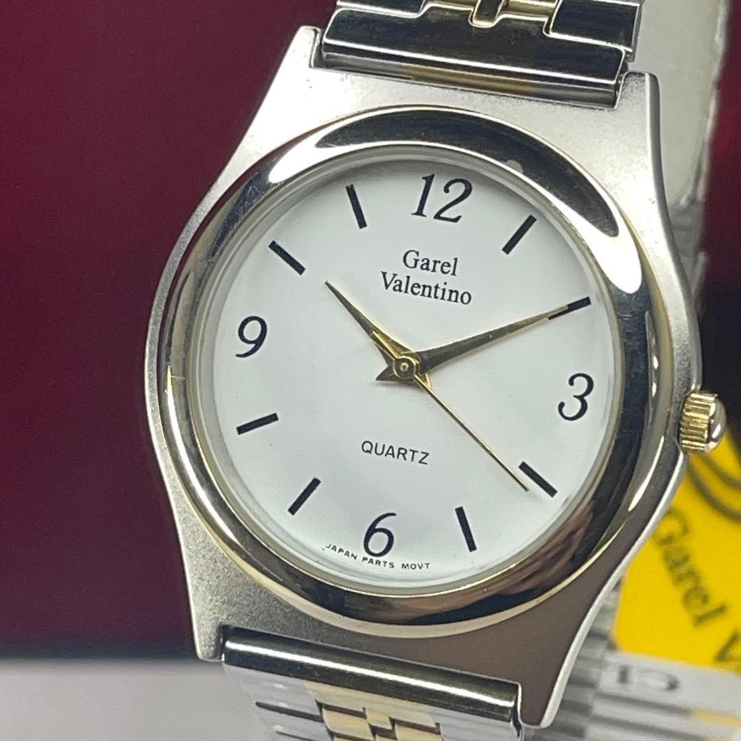 Garel Valentino Unused Quartz Watch with Genuine SS Band Two-tone 10000¥ thumbnail 2