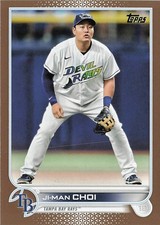 2022 Topps #183 Ji-Man Choi Gold #/2022 Tampa Bay Rays
