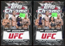 LOT OF (2) 2026 Topps Chrome UFC Factory Sealed Blaster Boxes