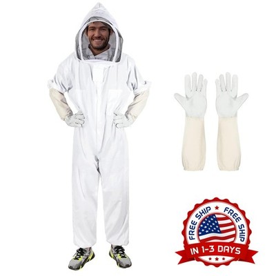 Trajes de apicultura para hombres y mujeres, traje de apicultor con guantes NEW