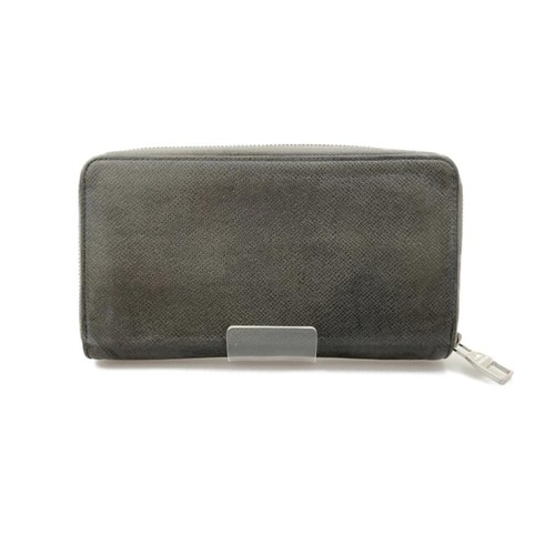 Louis Vuitton Taiga Zippy Organizer Long Wallet Gray Used From Japan