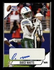 2021 Pro Set College Football #PS-DW1 Duece Watts Autographs