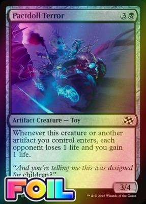 x1 Pactdoll Terror DFT Aetherdrift MTG 99 FOIL COMMON M/NM 1x | eBay