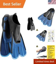 Travel-Friendly Short Swim Fins for Snorkeling - Made in Italy with Comfort