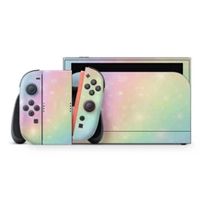 Nintendo Switch 2 Skin - Rainbow Pastel Gaming Design by ZoomHitSkins
