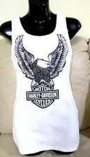 Authentic Harley Davidson WINGS Ribbed Tank Top sz L