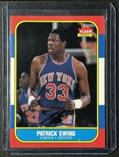 PATRICK EWING 1986-87 FLEER #32 ROOKIE RC KNICKS