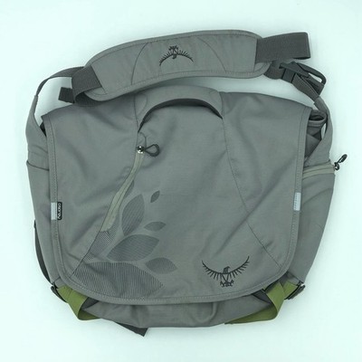 Osprey Flap Jill Courier Gray Canvas Messenger Shoulder Bag