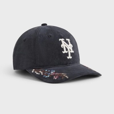 帽子 Kith '47 New York Mets Franchise LS Cap Kith '47 NY Mets Cupro Linen Franchise LS Cap Fitted Hat Size XL