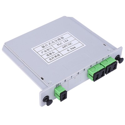 4 Blade PLC Fiber Optic Splitter With Strong Transmission Stability For Ho