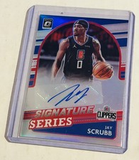 Jay Scrubb — 2021-22 Panini Donruss Optic Signature Series #SS-JSC - Clippers